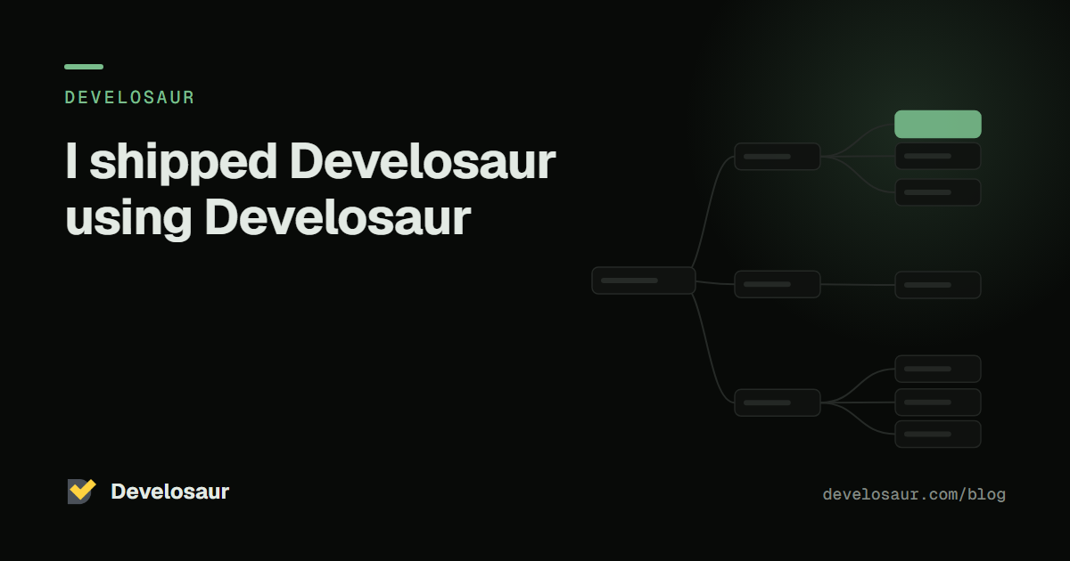 I shipped Develosaur using Develosaur