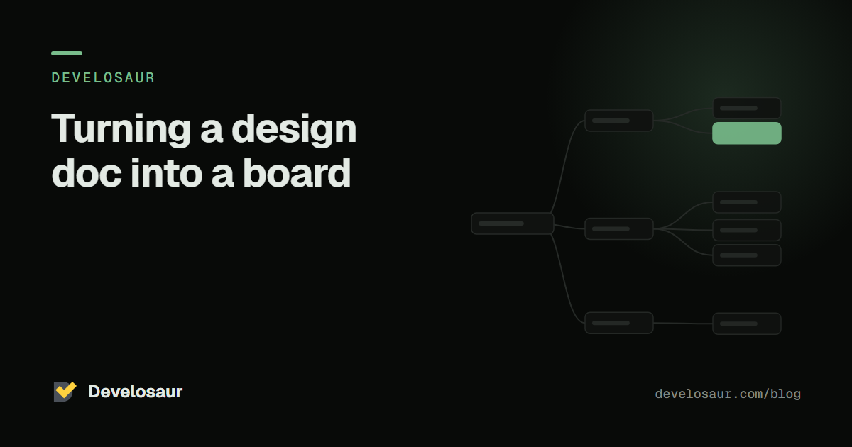 Turning a design doc into a board