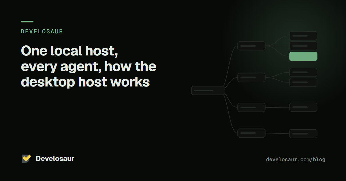 One local host, every agent, how the desktop host works