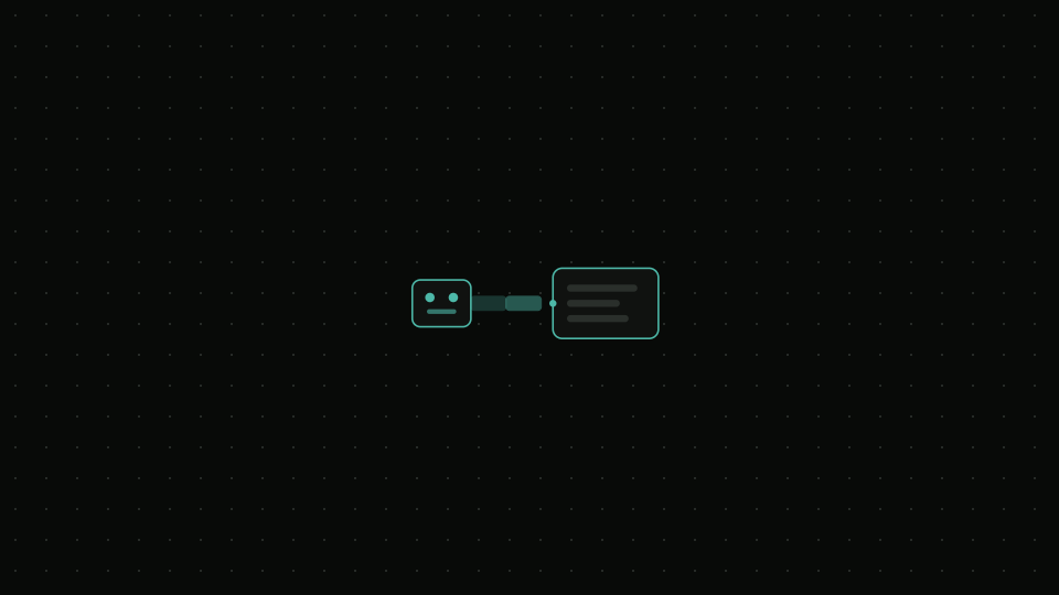Agent connected to a node